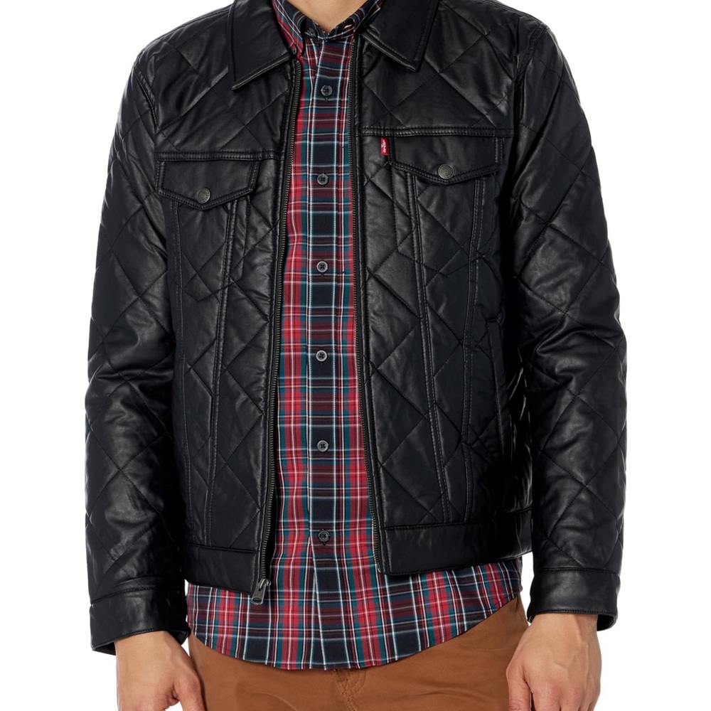 Levi's Black Quilted Shirt Jacket
